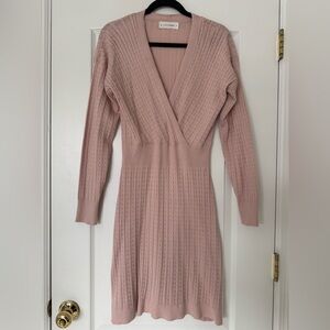 NWOT Lucky Brand Blush Long Sleeve Dress